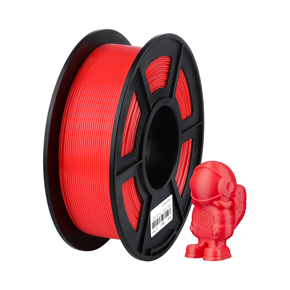 ANCUBIC 3D Drucker Filament PLA 1,75mm Kunststoff Für Chiron mega 1KG 6 Farben Optional Gummi Verbrauchs Material für ender 3 Profi: rot-1KG