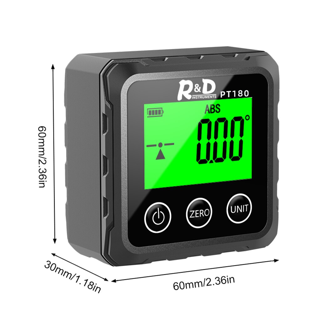 Cyfrowy poziom kątomierz inklinometr elektroniczny inklinometr próbnik narzędzia pomiarowe podświetlenie LCD celownik kątowy narzędzie pomiarowe