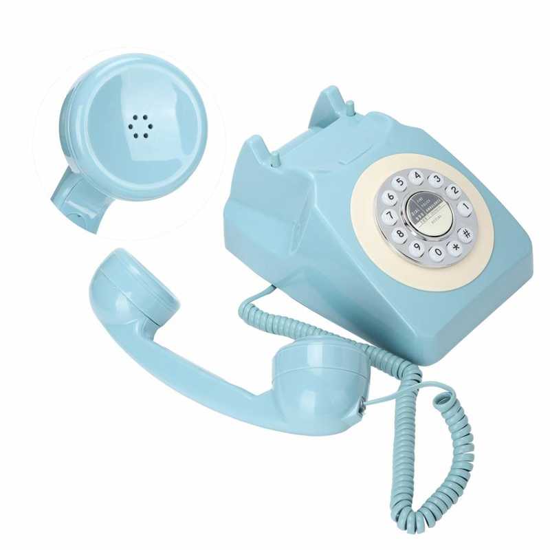 CT-8019 retrò telefono fisso classico design rotativo vecchio stile telefono fisso da scrivania per la casa e l&#39;ufficio telefoni fissi