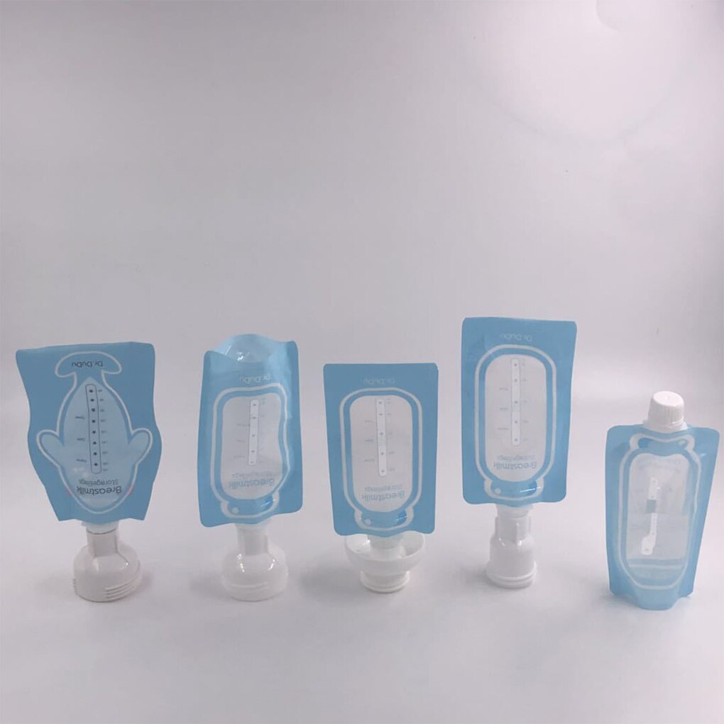 Breast Milk Storage Bag Breastmilk Container PE Pouch Baby Food Milk Bag with Volume Graduations