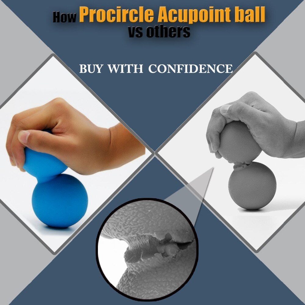 1 Stck Erdnuss Massage Ball Gummi Zurück Massage Ball Abzug Ponit Lacrosse Ball Körper Massage &Ampere; Fitness ÜSpund Bälle
