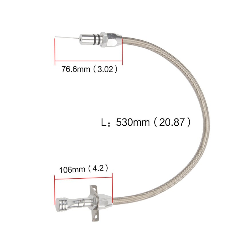 Flexible Stainless 350 Transmission Dipstick TH350 Tranny SBC BBC Trans for Chevy for Chevy GM