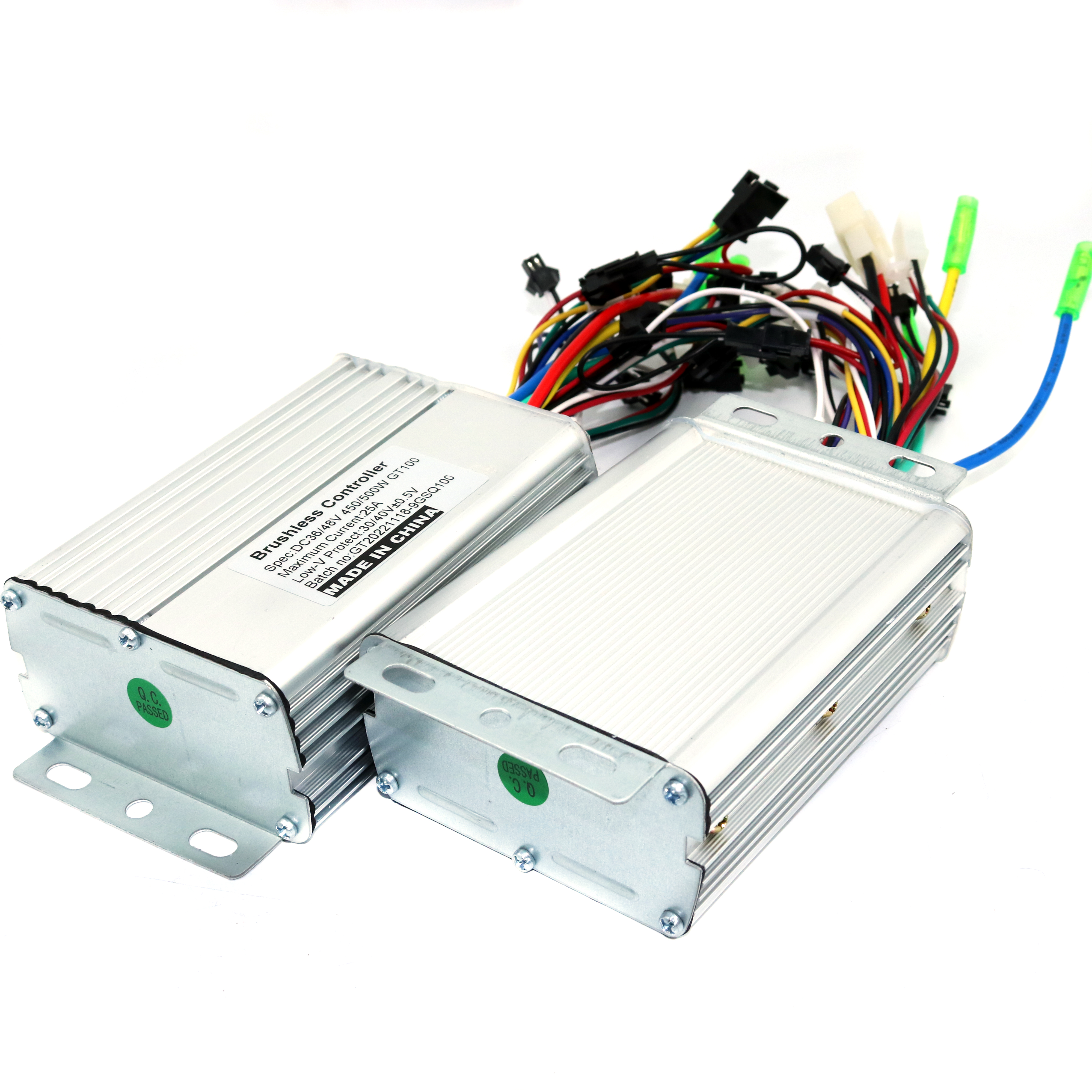 Dual stick 36/48/60V 450/500W BLDC Elektrische roller controller E-bike 2 stücke bürstenlosen geschwindigkeit fahrer und 1 Stücke LCD Display ein satz