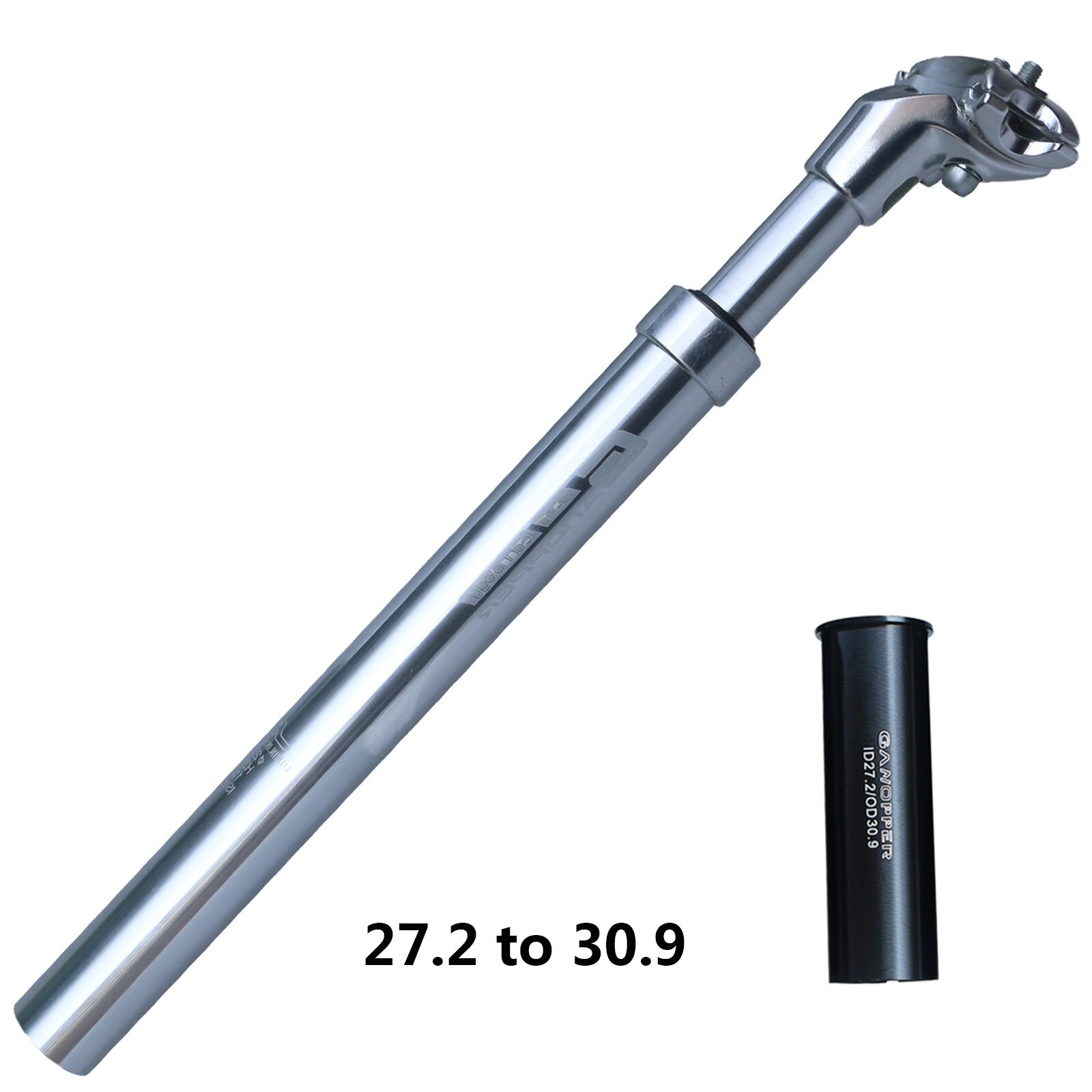 27,2 30,9 31,6 33,9 Rennrad Suspension Dämpfung Sattelstütze MTB stoßdämpfer Fahrrad Sattelstütze Shockstop Rohr mit Adapter Shim: Silver 30.9
