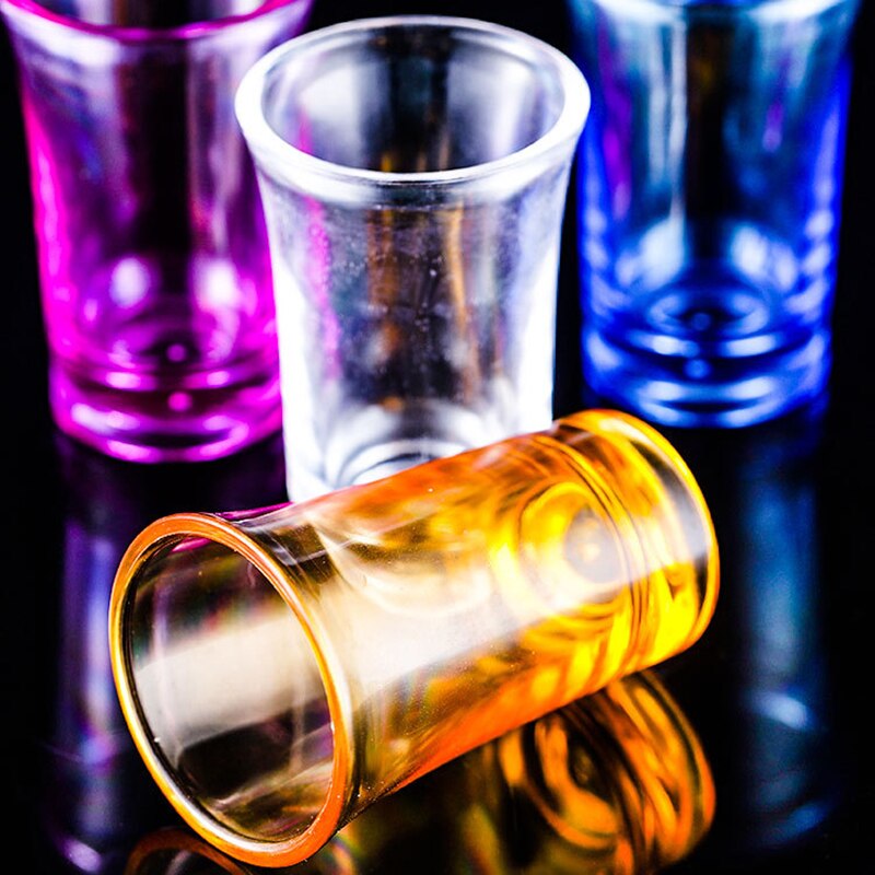 10 sztuk kieliszek robić wina akrylowe impreza KTV ślub gra puchar dla whisky wino wódka bar klub piwo lampka robić wina 35ml butelka prezent
