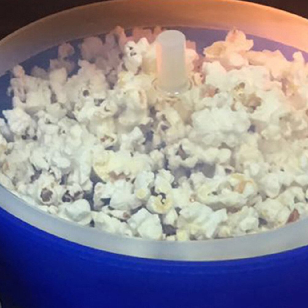 Silicone Microwave Popcorn Popper with Lid Home Microwave Popcorn Makers with Handle Collapsible Popcorn Bowl MSU88