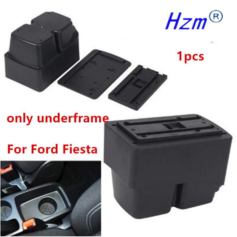 For Ford Fiesta MK7 Armrest Box Central Store Centre Console with cup holder car-styling products accessories part: only underframe