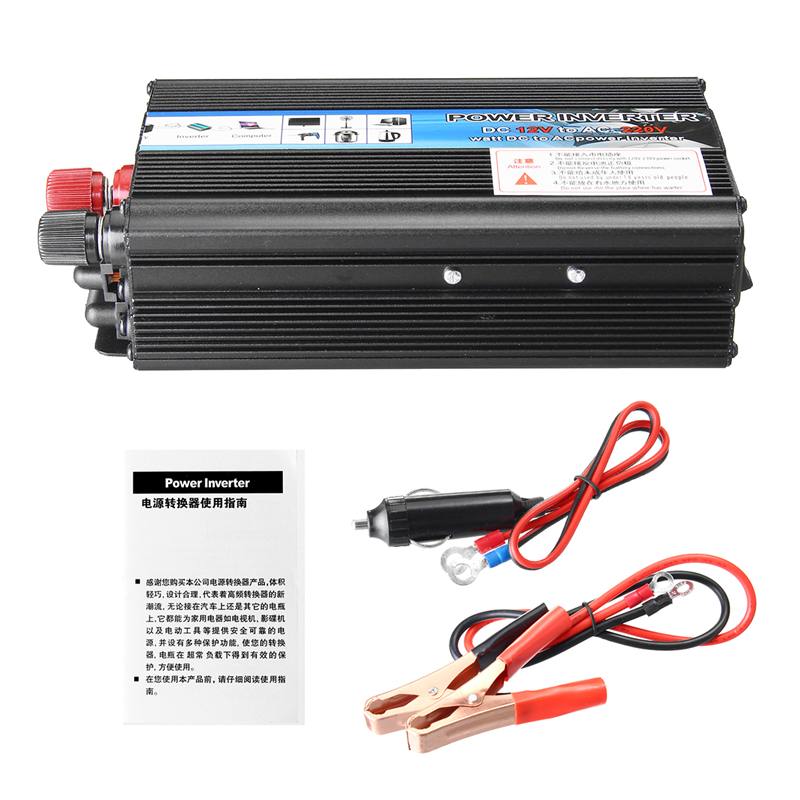 Inverter MAX 5000W Watt DC 12V to AC 220V Portable Car Power USB Inverter Charger Converter Adapter Modified Sine Wave