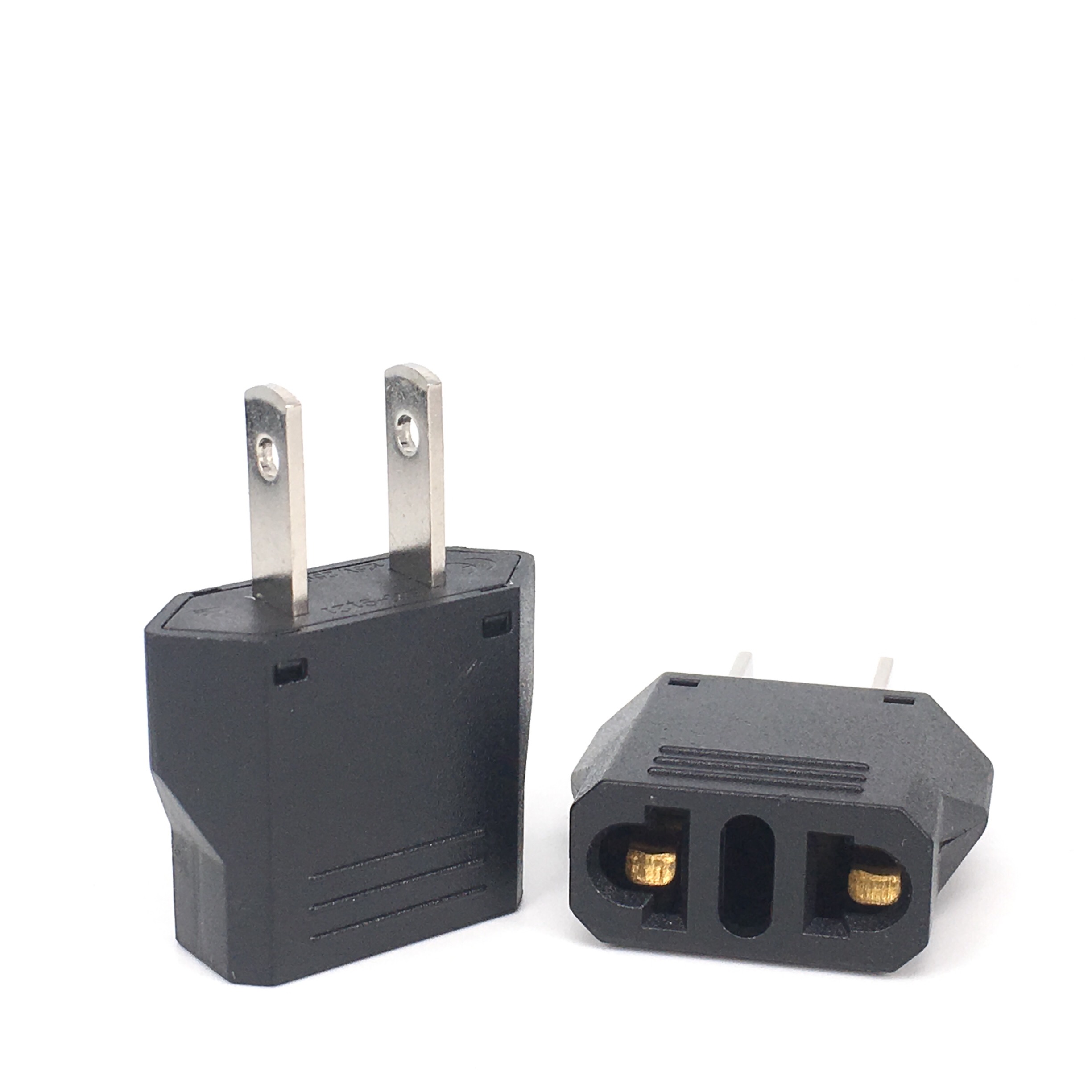 Adaptateur secteur européen EU vers US, chine, japon, américain, chinois, US, voyage, chargeur, prise de courant, 2 pièces
