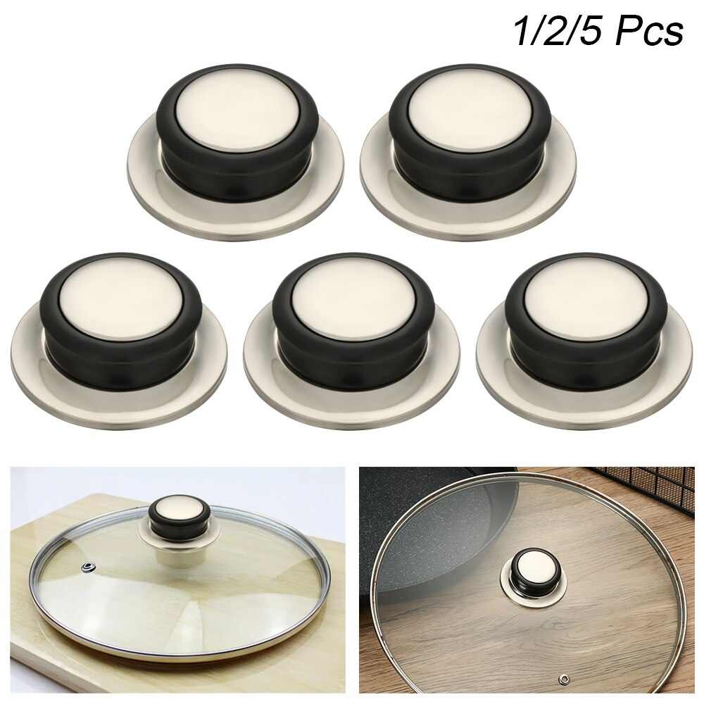 1/2/5Pcs Pot Lid Knob Kitchen Cookware Pot Saucepan Replacement Pan Lid Hand Grip Knob Handle Set Circular Holding Kitchen Tool
