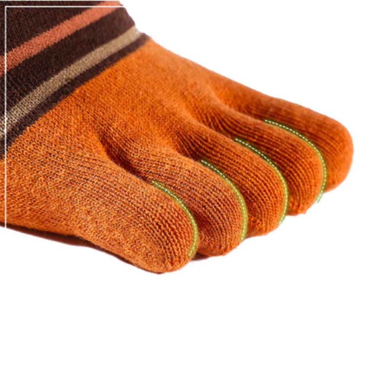 Brand Five Finger Socks Autumn Warm Cotton Sock Mens Toe Breathable Ankle Sock 5 Styles