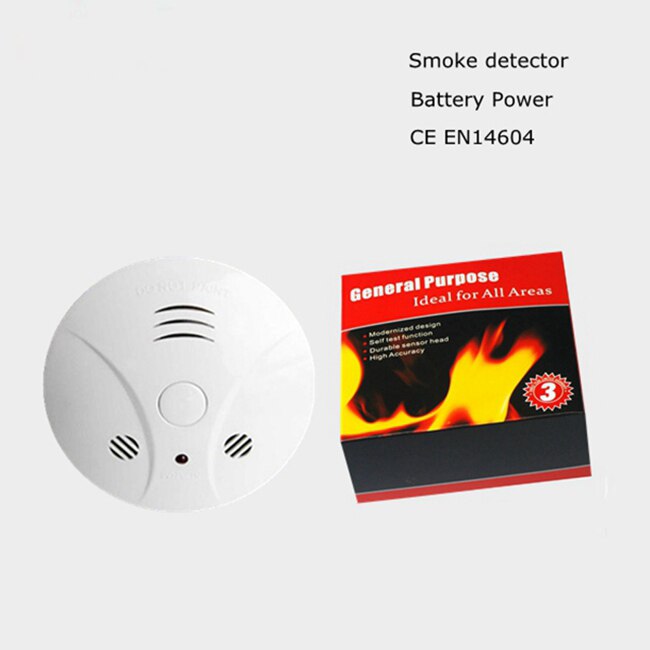 Brand røgsensor detektor alarm tester hjem sikkerhedssystem trådløs trådløs familie vagt hjemme uafhængig alarm