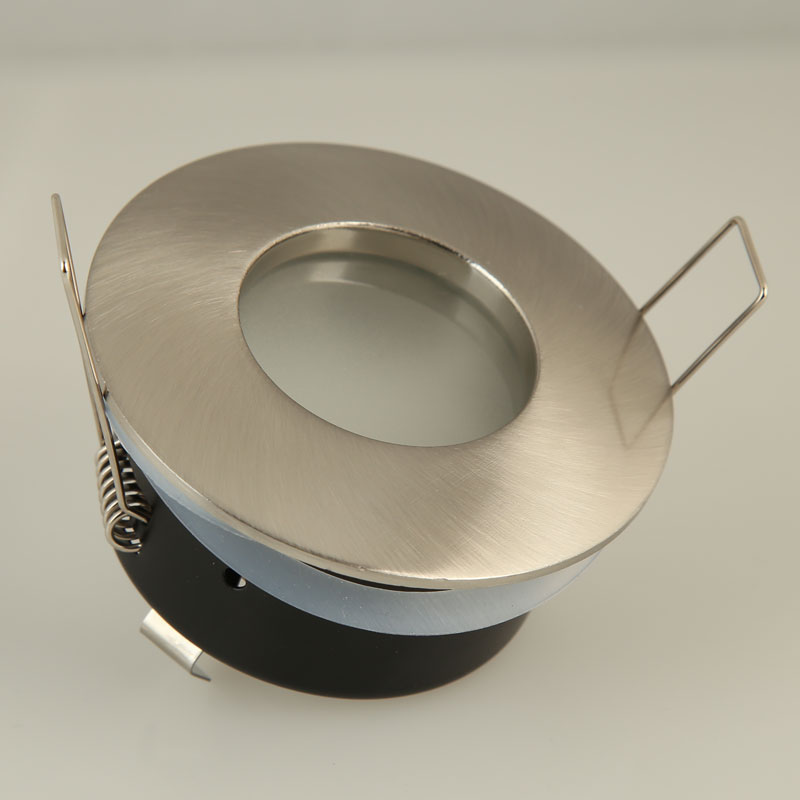 Verzonken Douche Downlight Kit Spot Light Montage Badkamer IP65 GU10 GU5.3 Socket Ronde Led-lampen Armatuur Plafond Bulb Lamp Frame