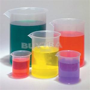 Juego de vasos de plástico de 5 tamaños, vasos graduados de 50ml, 100ml, 250ml, 500ml, 1000ml, vasos de precipitado de laboratorio, herramientas para laboratorio escolar