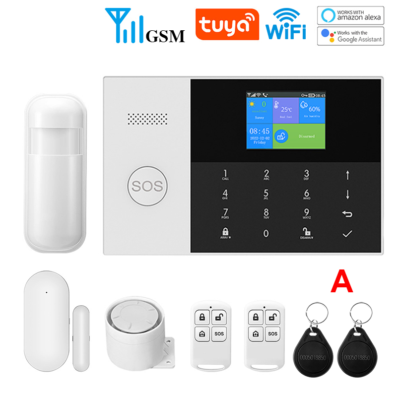 YAOSHENG Security-Protection TUYA Smart Home Alarm System 2G 433MHz WiFi GSM Wireless House App Control Sets PG105