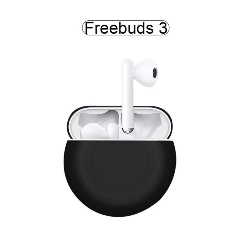 Funda protectora de auriculares para Huawei Freebuds 3 Bluetooth resistente al agua de silicona para Huawei: black