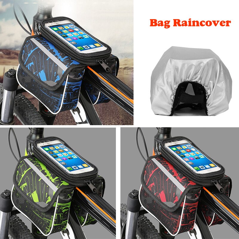 Fietstas front beam pakket op de buis pakket mountainbike tas zadeltas riding apparatuur accessoires mobiele telefoon bag