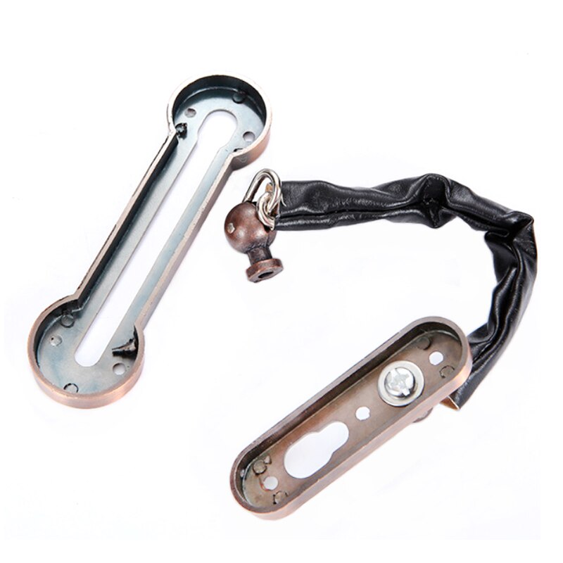 2Pcs Stainless Steel 201 Security Guard Chain Slide Bolt Locks Safety Door Chain Guard Cabinet Latch Anti-theft Door Hardware