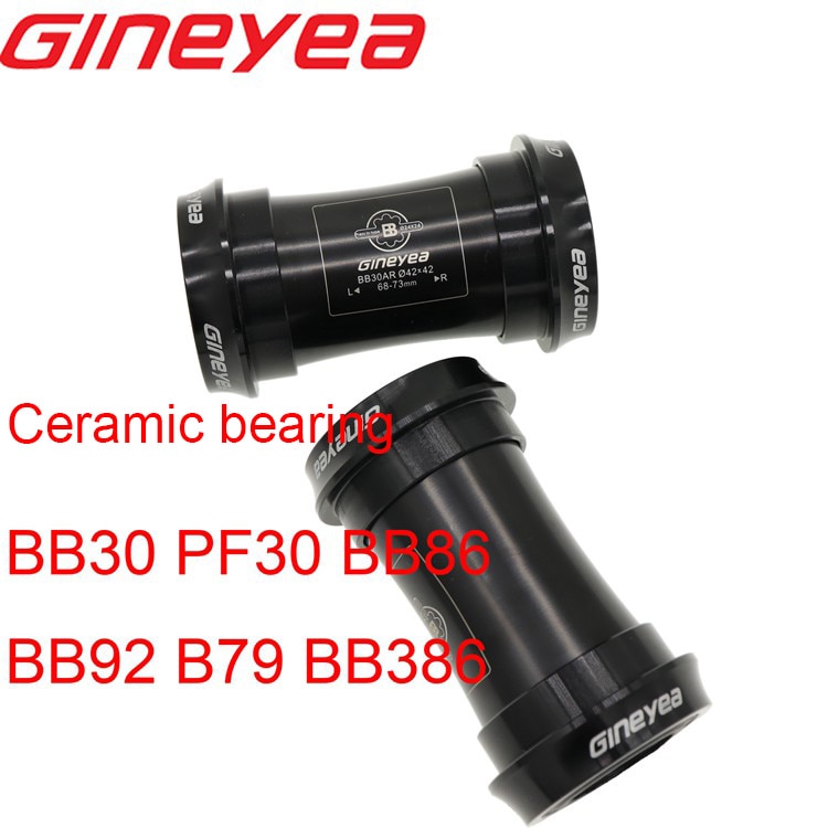 Gineyea Ceramic bearing Bottom bracket bike BB30 PF30 BB86 BB92 B79 BB386 for shimano for sram gxp press fit 24mm 22 19 mm 42 46