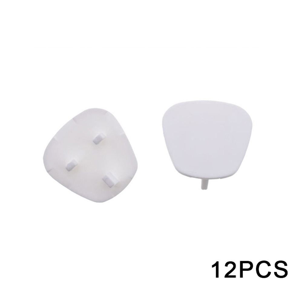 12/24/48pcs Plug Socket Covers Babies Kids Safety Protector for UK 3 Pin Sockets: Default Title