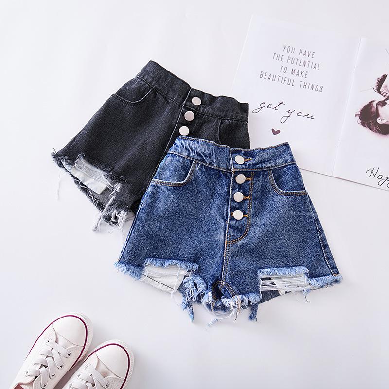 Babyinstar Girls Denim Shorts Kids Wear Short Summer Girls Holes Shorts Pants Children Clothes Shorts Jeans