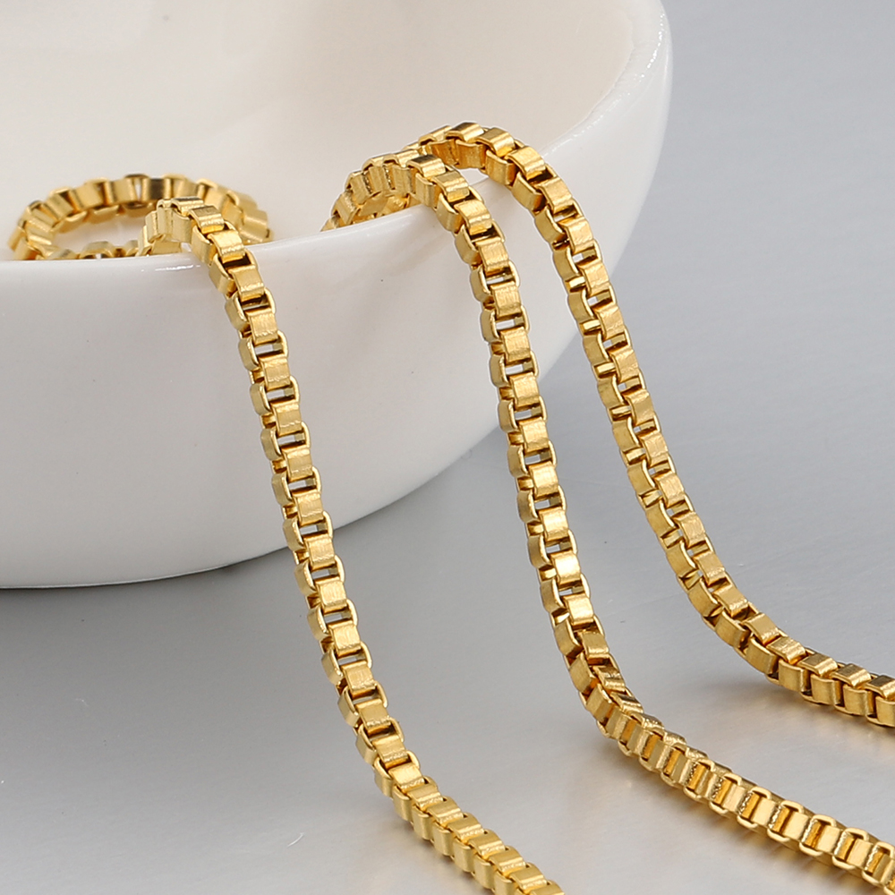 2Meter 1Meter Edelstahl Kasten Kette für Halskette Armbinde DIY Schmuck, sterben Entdeckungen Handgemachte Handwerk Groß Liefert
