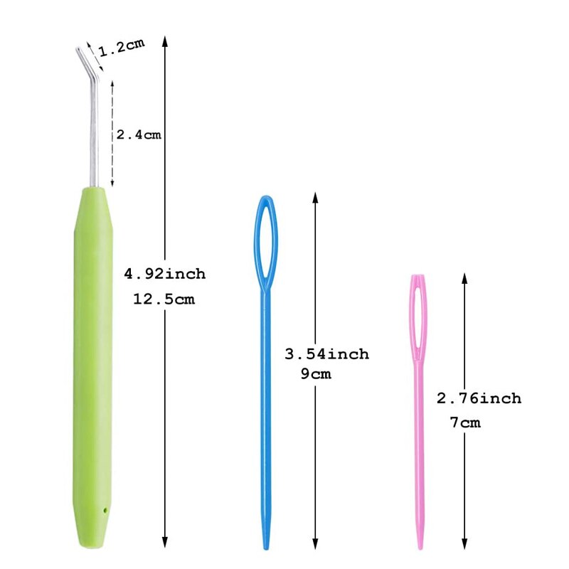 Lmdz 9 Pcs Haak Haak Set Breien Weefgetouw Haak Plastic Naalden Haak Naald Breien Kit Haken Naald Set Weave craft