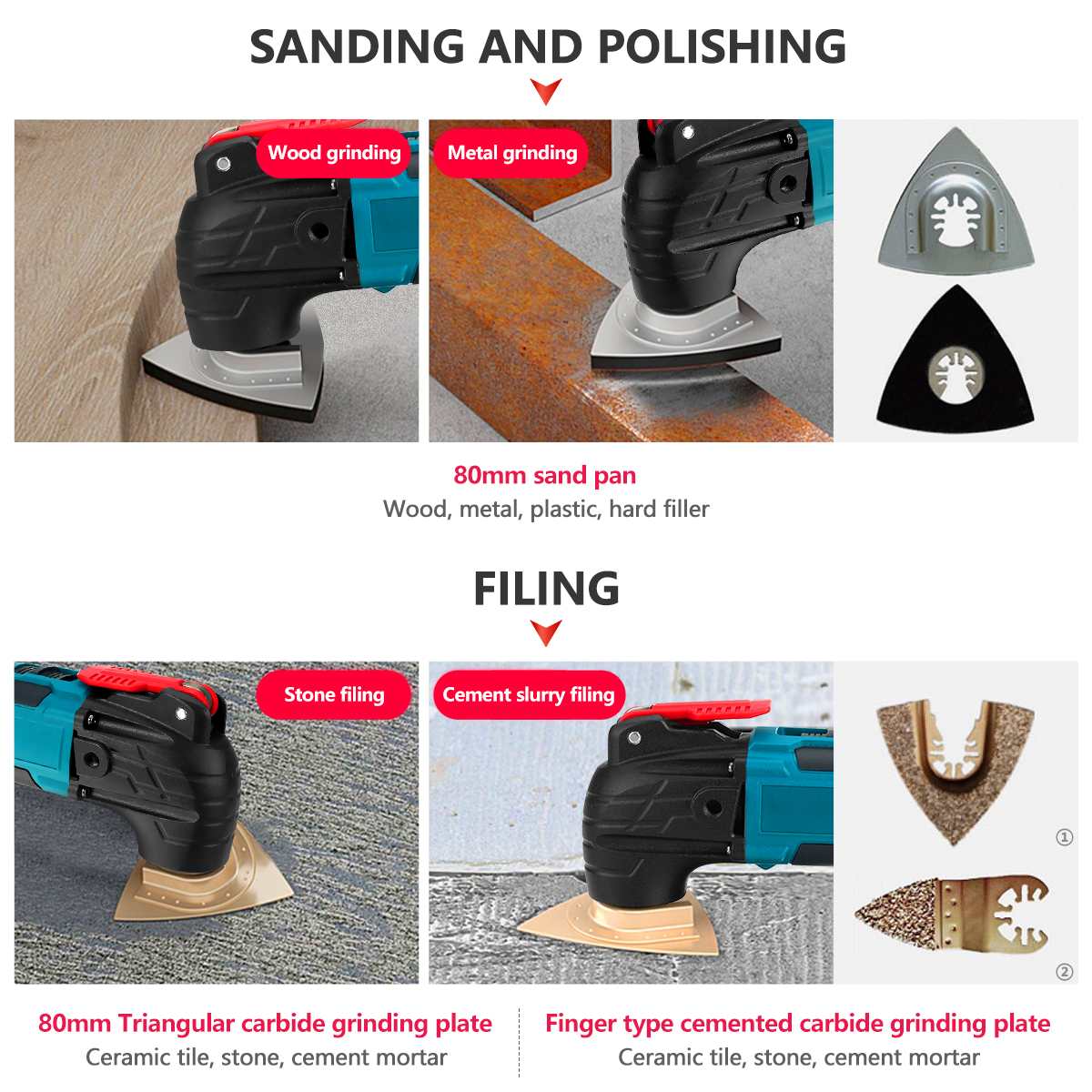 Electric Trimmer Saws Cordless Powerful Oscillating Multi Tools Home DIY Rechargeable Woodworking Tools 21V For Makita battery