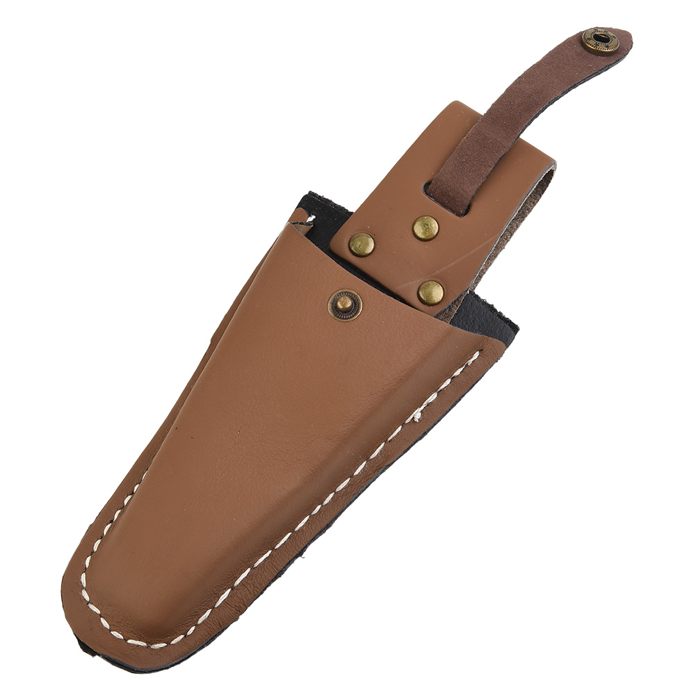 Bolsa de almacenamiento de tijeras de podar, bolsa de almacenamiento de Material de cuero, hebilla portátil para herramientas de recorte de jardinería
