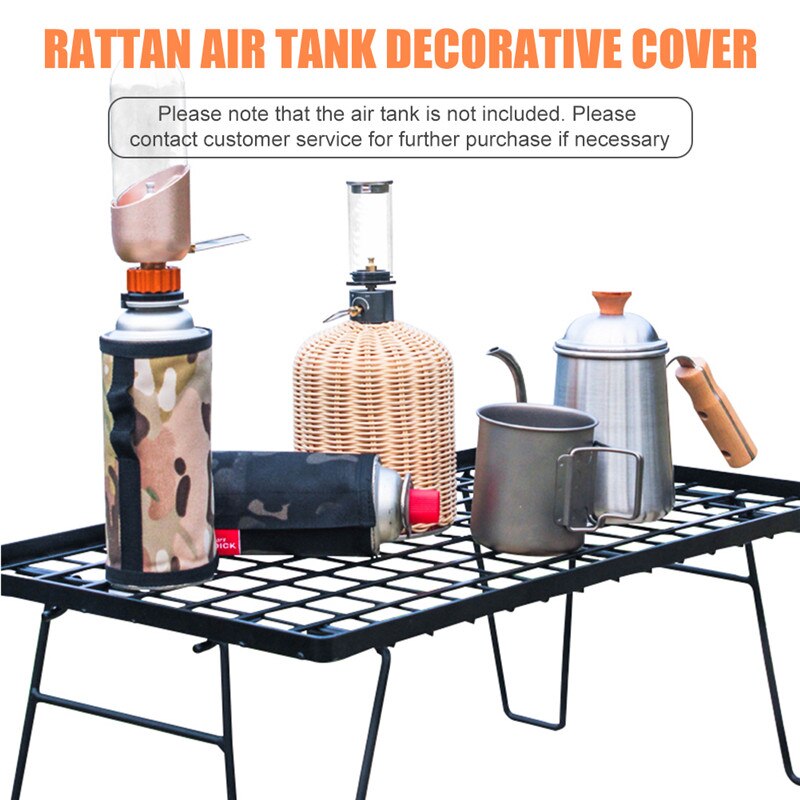 Camping Gas Cylinder Cover Canister Cover Protector Outdoor Camping Gas Fuel Cylinder Storage Bag Multi-function Canister Cover