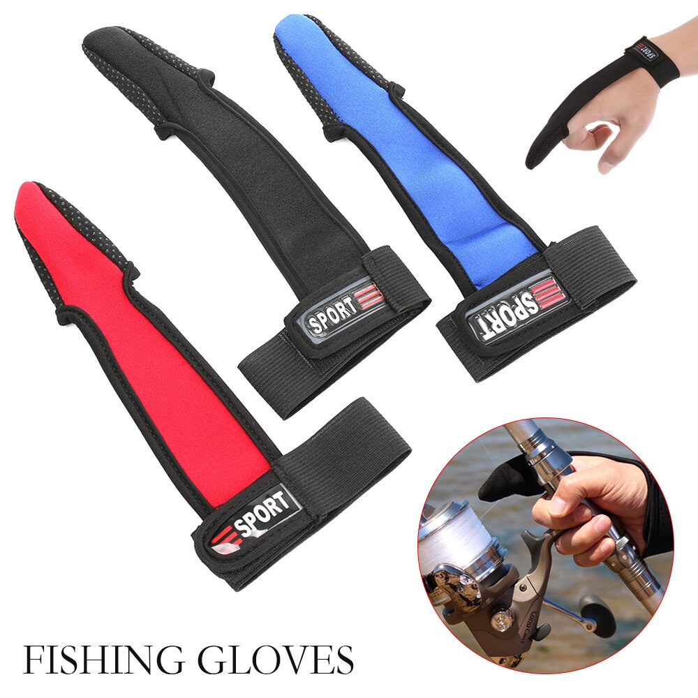 1PC Breathable Single Finger Protector Fishing Gloves Fishermen One Finger Surfcasting Non-Slip Glove Fishing Accessory