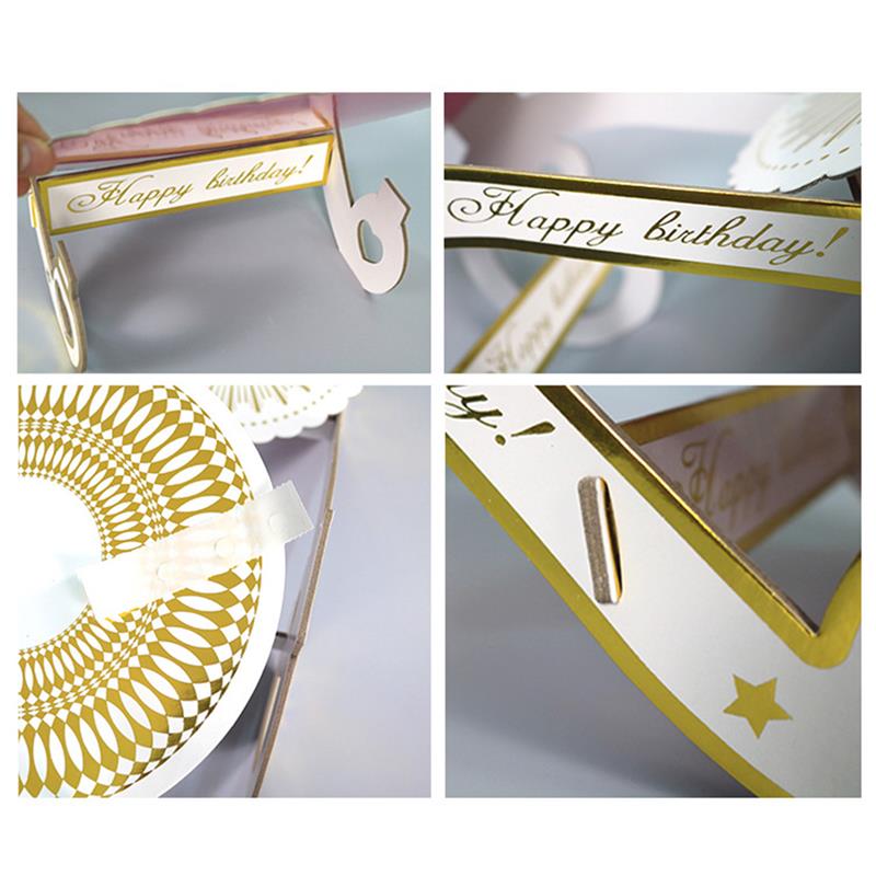 Bröllopstårta stativ papper 2-- vånings tårta display stativ cupcake stand