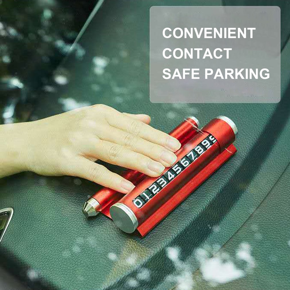 Multifunctionele Tijdelijke Mobiele Parking Telefoonnummer Plaat Ontsnappen Hamer