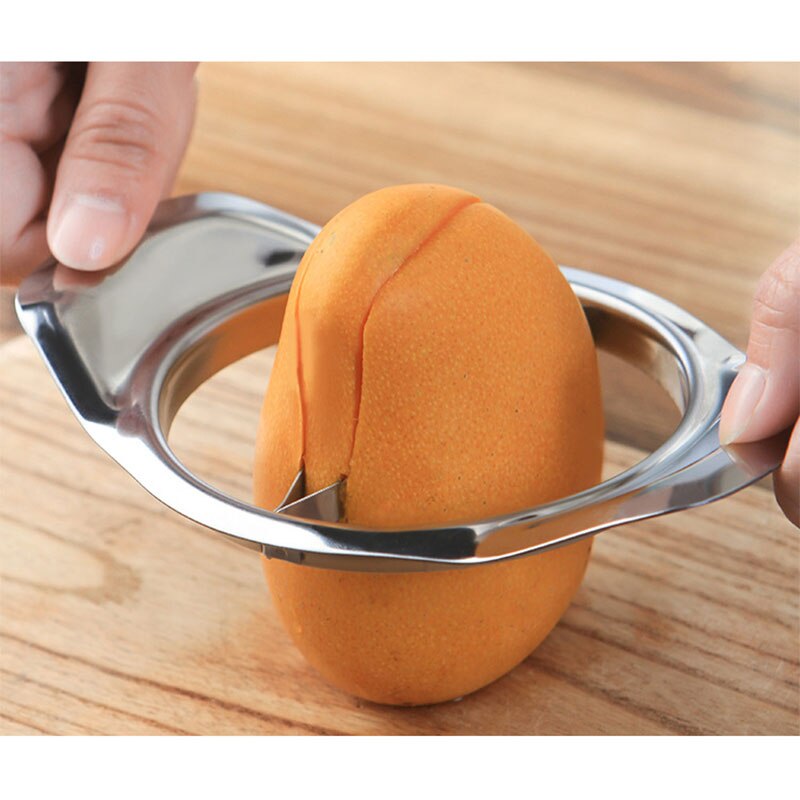 Mango Slicer 430 Stainless Steel Mango Cutter Peeler Vegetable Tool Kitchen Tool Fruit Divider, Mango knife and corer