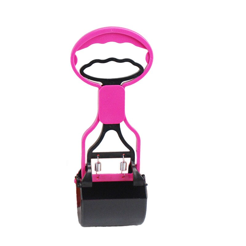 1 Pcs Puppy Handle Poop Clip Foldable Pet Dog Poop Scooper Cat Toilet Cleaning Shovel Tool Durable Pet Supplies Accessories: Pink