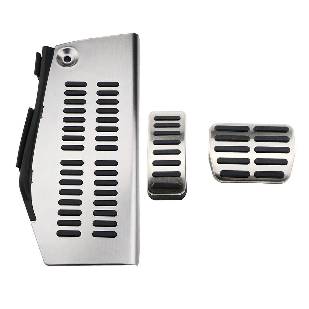 Tapa de pedales de coche de acero inoxidable, cubierta de freno de acelerador de embrague para VW Polo Golf 4 Jetta MK4 Bora para Skoda Fabia LHD Acc.: Azul