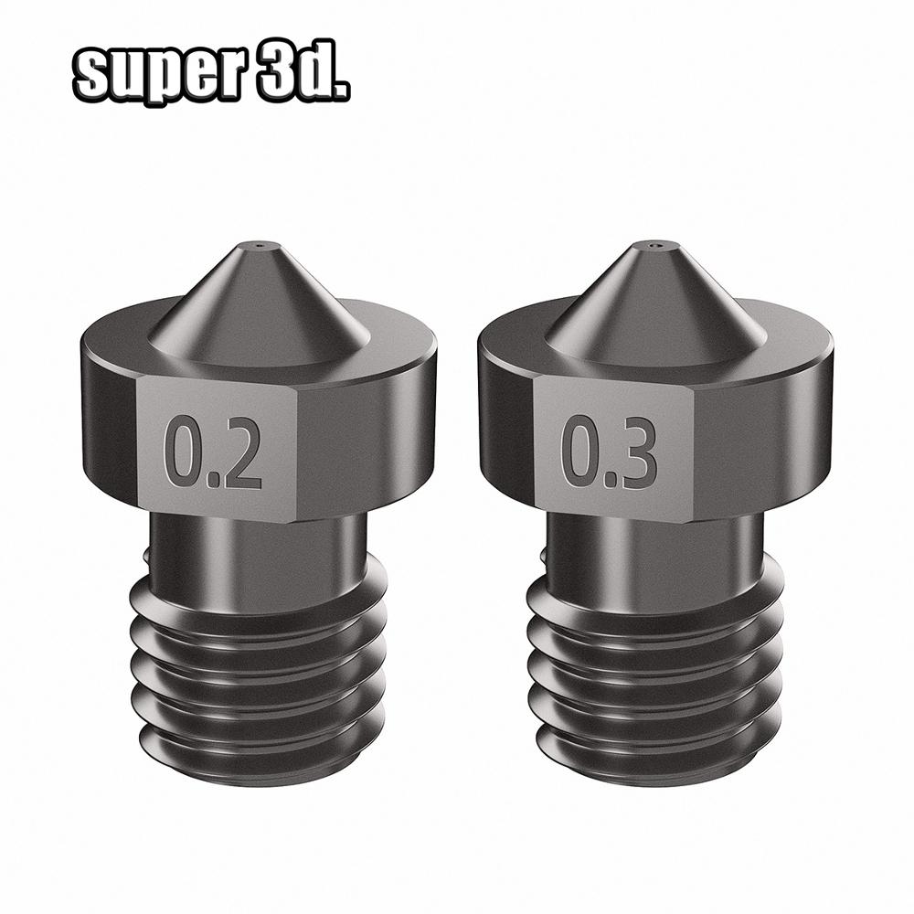 Części drukarki 3D V6 stal hartowana dysza 1.75mm gwint M6 robić drukowania PEI zerkać lub z włókna węglowego E3D HOTEND wysokiej jakości