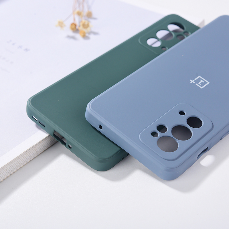 Dla Oneplus 9 9R 9RT etui 1+ 9R 1+9 1+9RT Pokrowiec Funda Oryginalny Płynny Silikon Matowy Miękki Wstrząsoodporny Tylny Zderzak Telefonu muszla