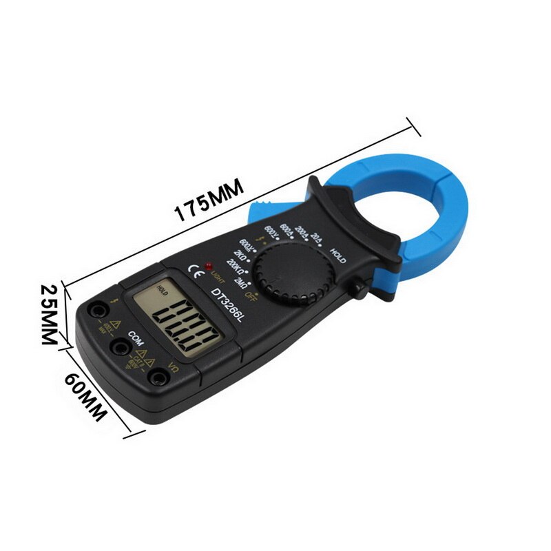 Electrical Multimeter Clamp FireWire Identify Ammeter Voltmeter Ohmmeter AC DC Digital Current Clamp Ammeter Voltmeter Tester: 2