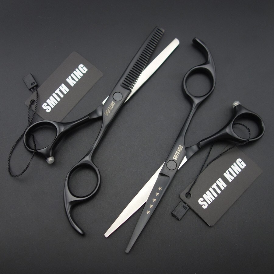 Kit de tesouras, tesouras e pente de cabelo profissionais de 5.5 polegadas., kit de lâminas, cortes e desbastes de alta qualidade.