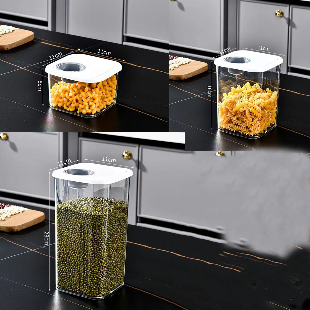 Stockage hermétique des aliments en plastique sans BPA, hôtel de garde-manger de cuisine, céréales, collation, farine, sucre, riz, beaucoup d'ensemble