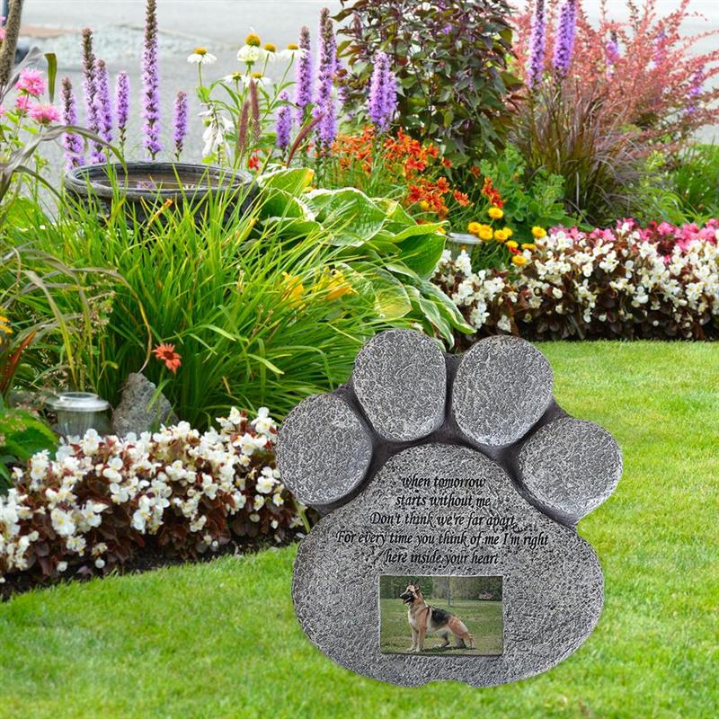 Haustier Denkmal Grabstein Pfote Geformt Grabstein Garten Dekoration Ornamente Hund zubehör Haustier liefert katze Denkmal Erinnerung hund katze