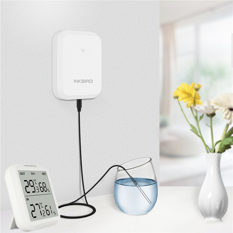 INKBIRD-termómetro inalámbrico ITH-20R, higrómetro con sonda de temperatura externa para el hogar, habitación, oficina, almacén, estación meteorológica