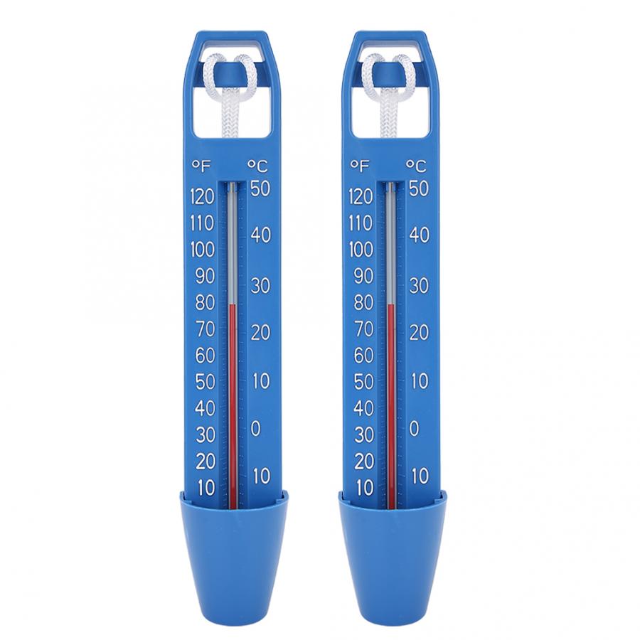Pooltermometer 2 stk 24.5 x 4.2cm svømmebassin flydende termometer temperaturmåler til spa sauna fjeder svømmebassin