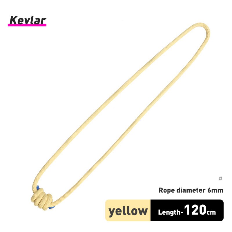 Xinda ao ar livre 6mm prusik corda 120cm comprimento acessório corda durável resistente ao calor poliéster náilon kevlar corda de escalada: Verde