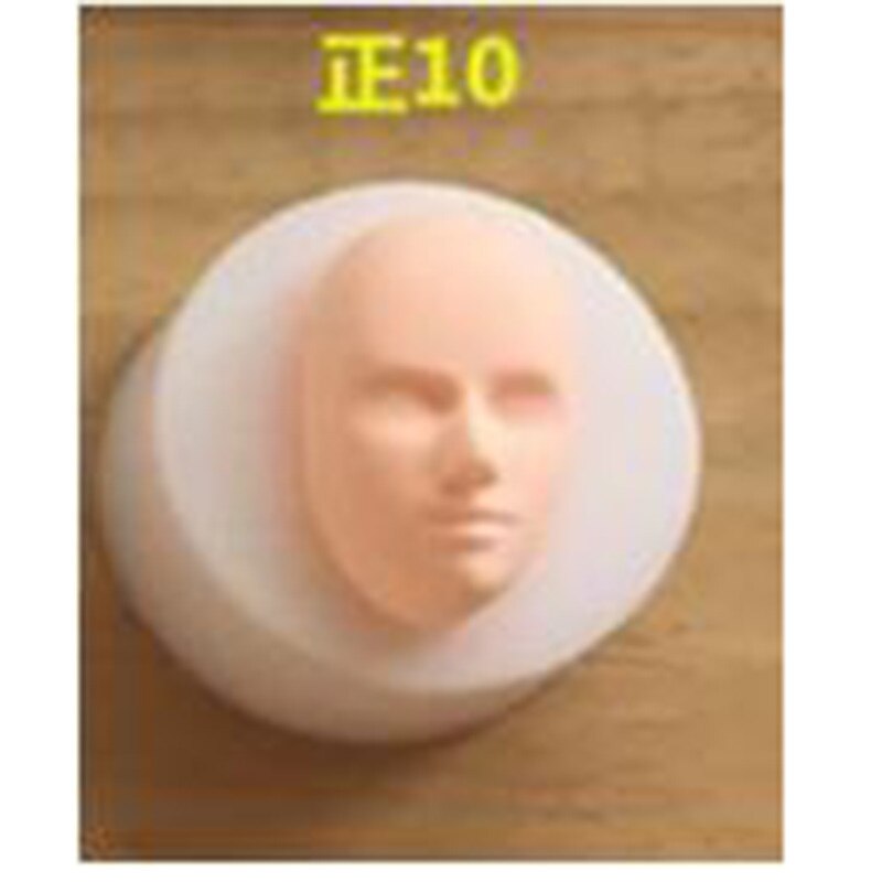 1 stk kake dekorasjonsverktøy 3d baby face myk leireformverktøy silikonform kake sjokoladegodteri bakeform fondant: 10