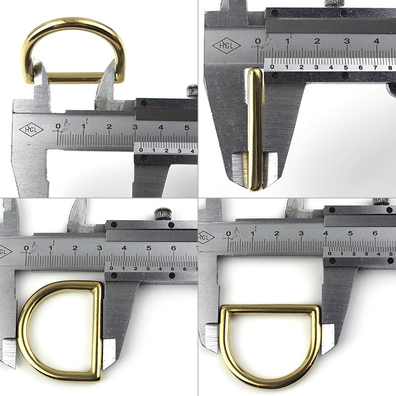 Solid brass cast rigging D ring saddle pet dog collar strap webbing harness Dee ring Leather craft bag luggage hardware acce: Inner width 32mm