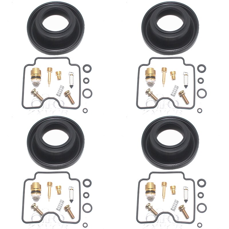 Kit de reparación de carburador de motocicleta, piezas de diafragma de émbolo F para Katana 750 GSX750F 1998-2006 GSX 750 GSX750, 4 juegos: 4 repair kit