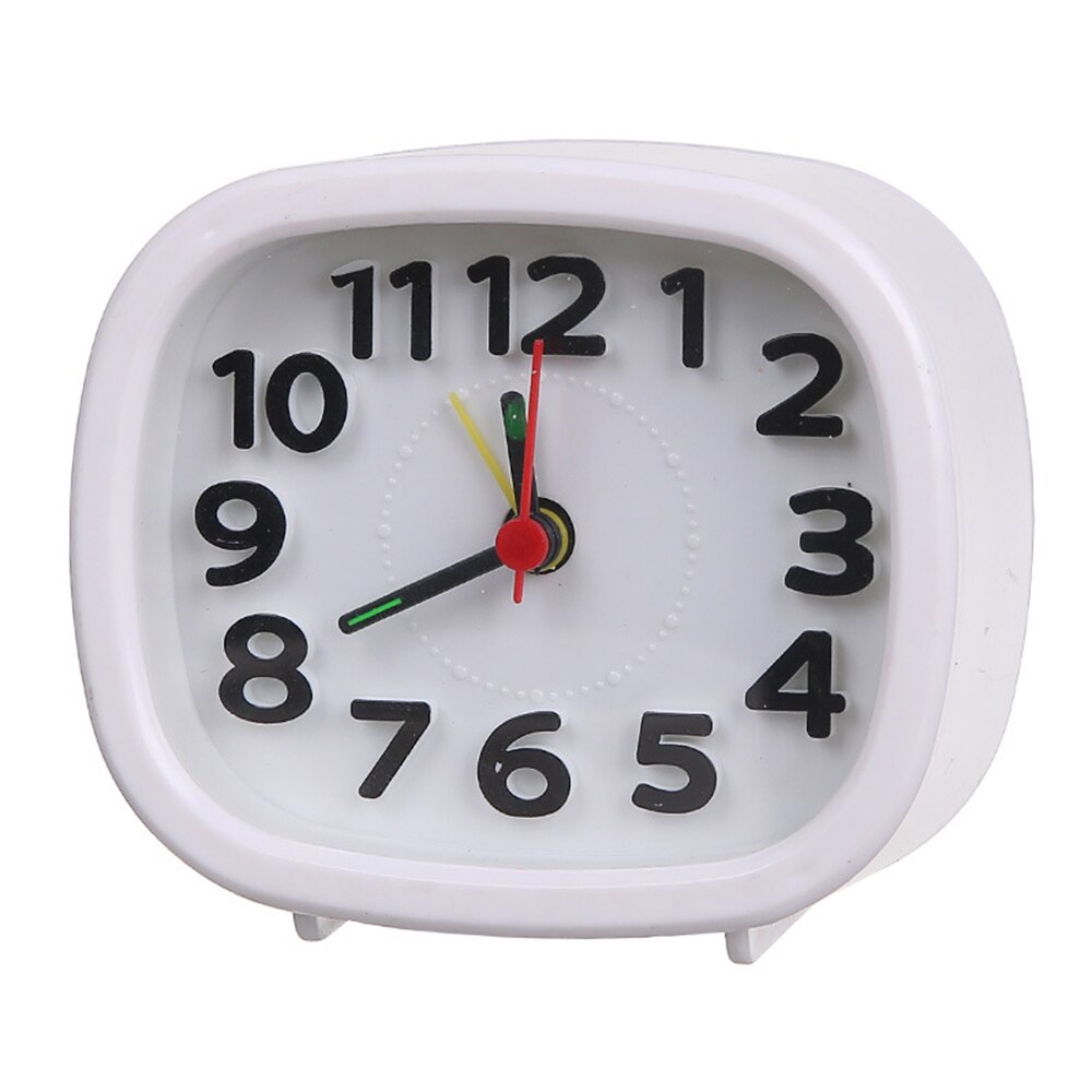 Silent Alarm Clock 5 Minutes Wake Up Clocks Silent Sweep Student Awaken Clock Bedroom Desktop Home Decoration Simple: Style C3