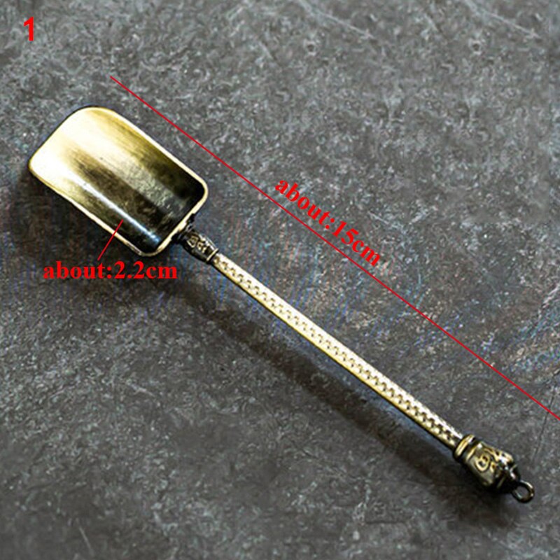 Alloy Copper TeaSpoon Chinese Kongfu Tea Shovel clips Retro Corrosion Resistant Tea Spoon Teaware Tea Ceremony Accessories: 1